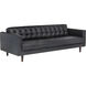 Donnie Coal Black Sofa